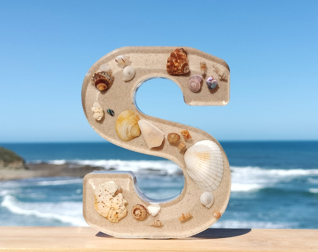 Freestanding Beach Alphabet Letter Decorations