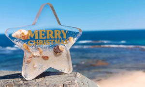 Beach Christmas star decorations