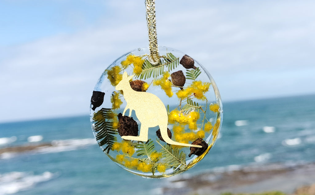 Australian animal wattle Christmas decorations