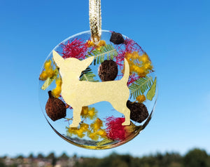 Dog breed hanging Christmas decorations